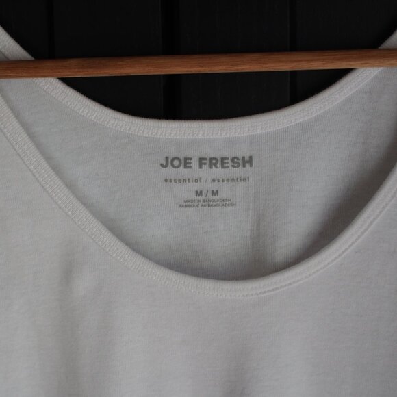 Joe Fresh |  Organic Cotton Basic White Tank Top - Picture 2 of 4